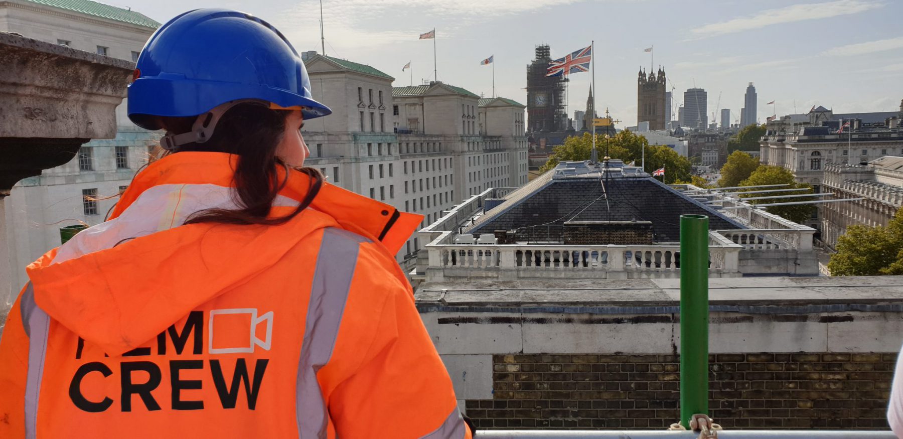 Filming induction videos in London, UK